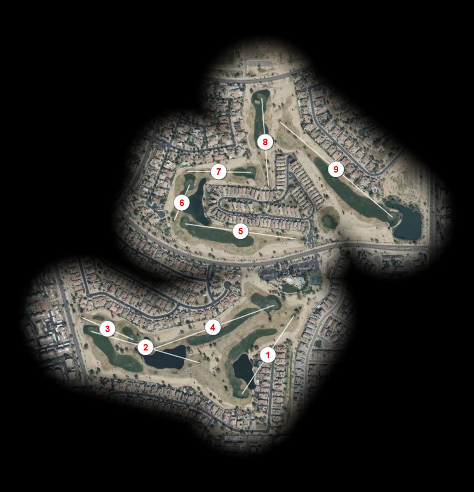 West nine at Palm Valley Golf Club
