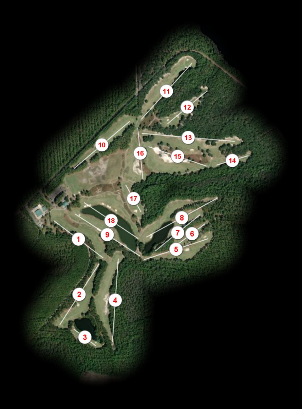 Laura S Walker State Park Golf Club Lakes course overview