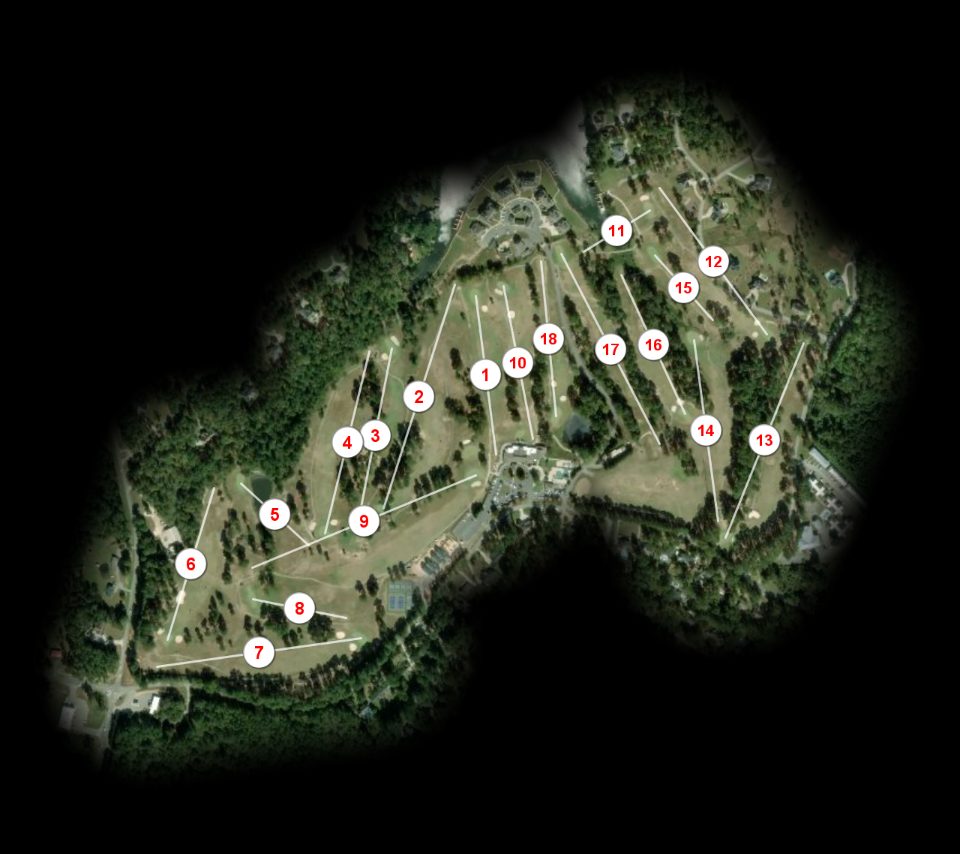 Milledgeville Country Club course overview