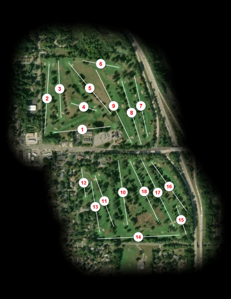 Riverside Golf Club course overview