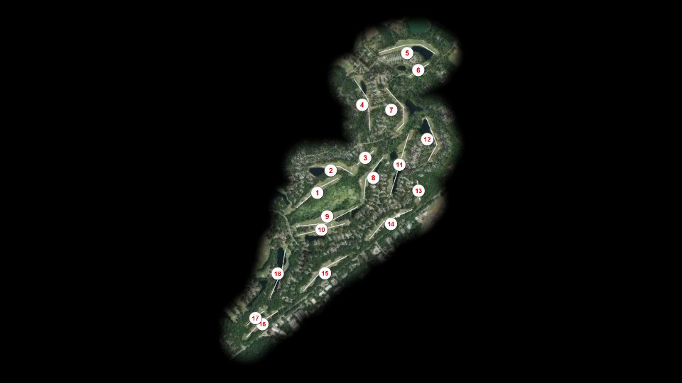 Palmetto Hall Golf and Country Club Hills course overview