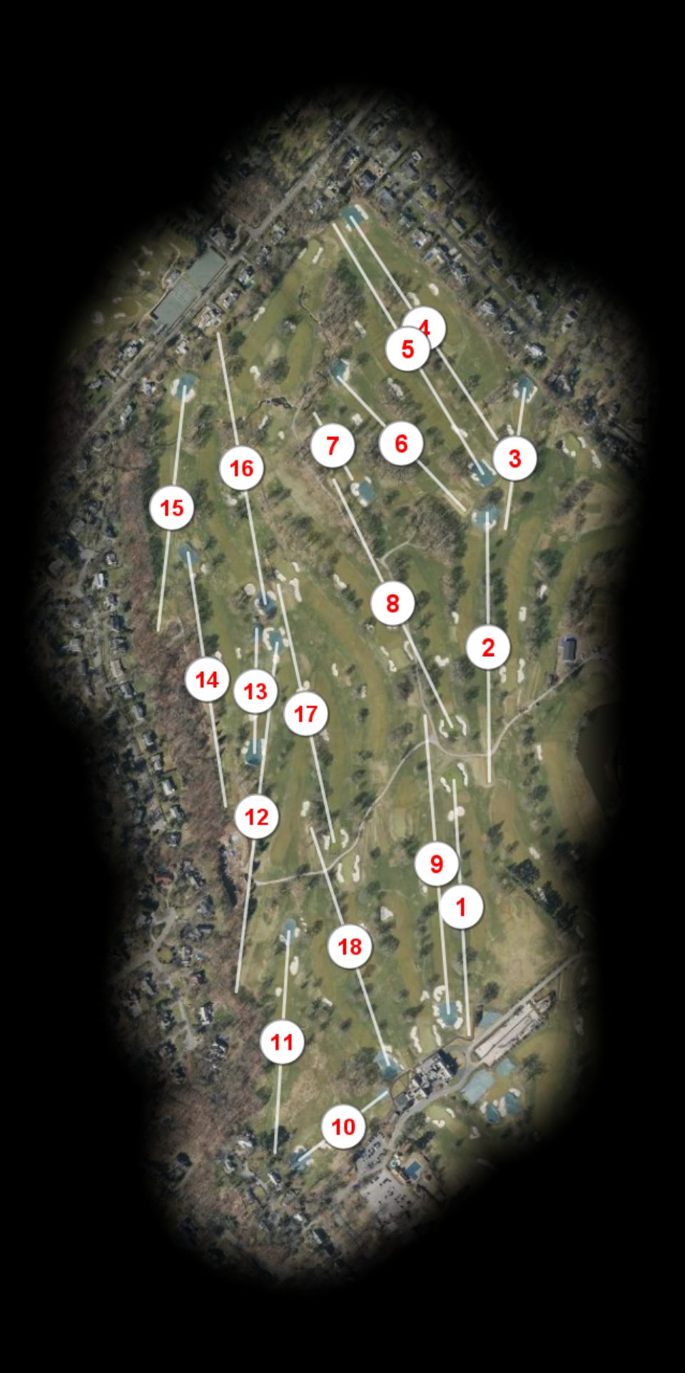 Winged Foot Golf Club West course overview