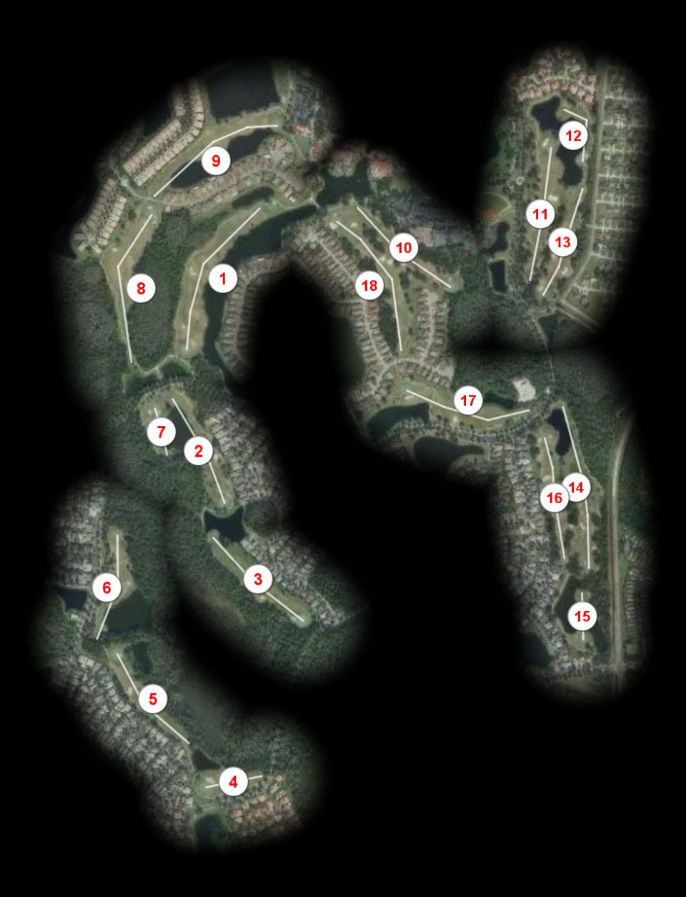 Stonegate Golf Club at Solivita Oaks course overview