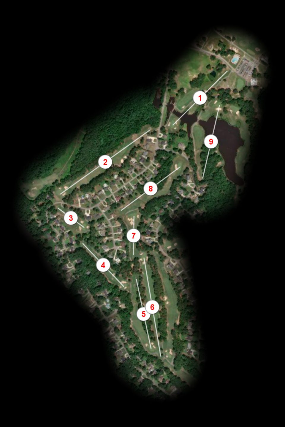 Orange nine at Keith Hills Golf Course