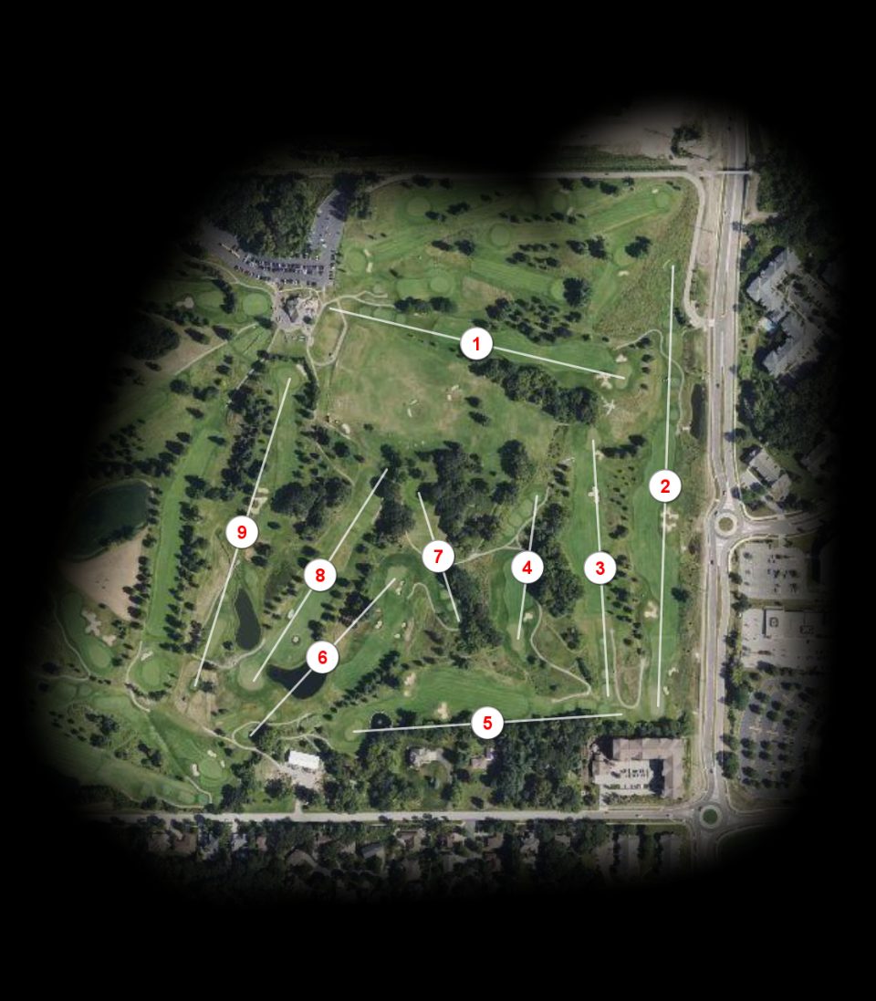 Lake nine at Pleasant View Golf Course