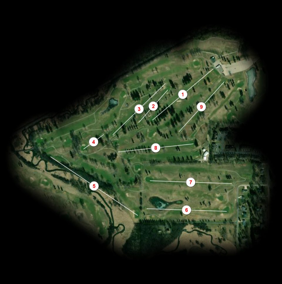 Middle nine at Delbrook Golf Course