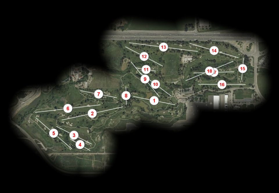 Las Positas Golf Course 18-hole course overview