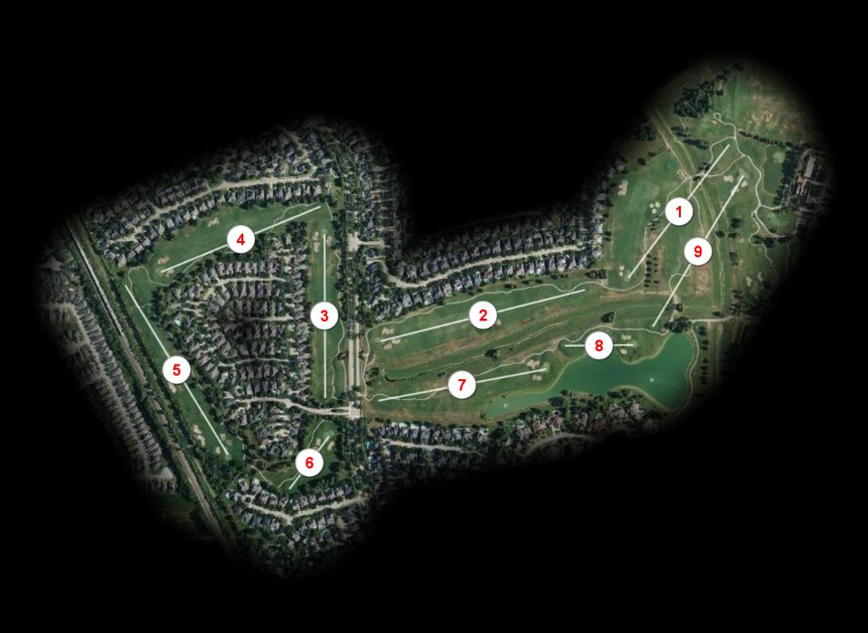 Loch nine at Gleannloch Pines Golf Club