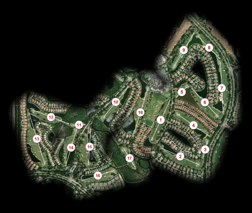 Shadow Wood Country Club South course overview