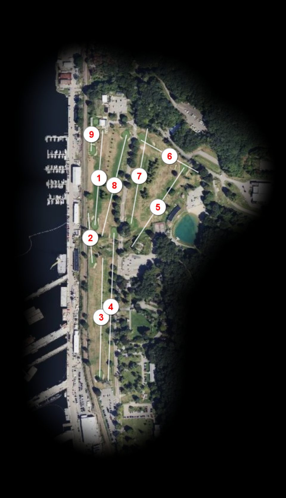 Goose Run Golf Club at Naval Submarine Base course overview