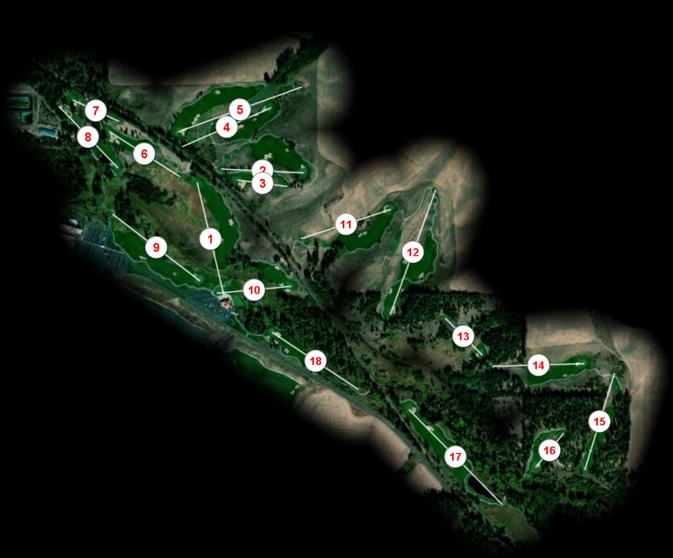 Circling Raven Golf Club at Coeur D Resort course overview
