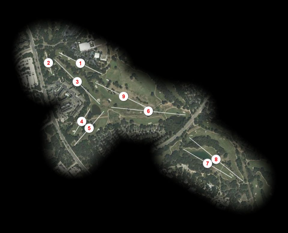 Lakes nine at Hyatt Hill Country Golf Club