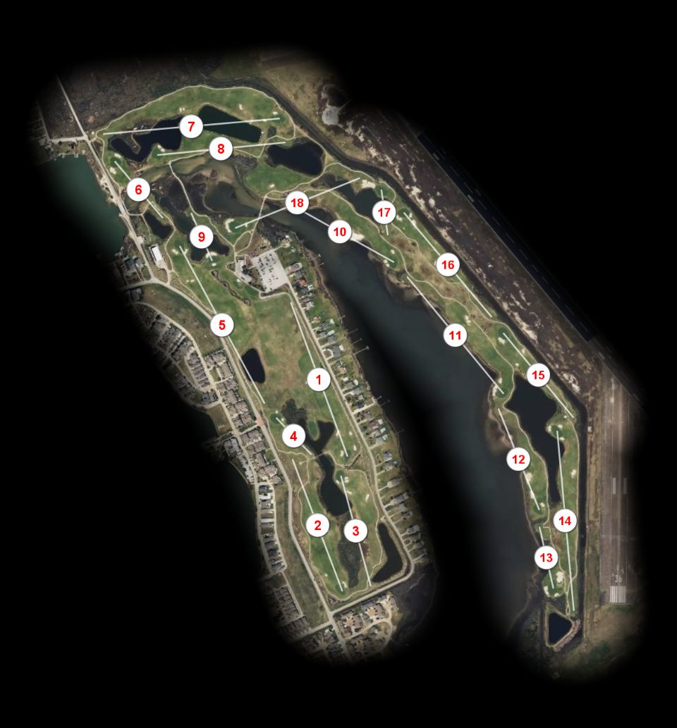 Moody Gardens Golf Club course overview