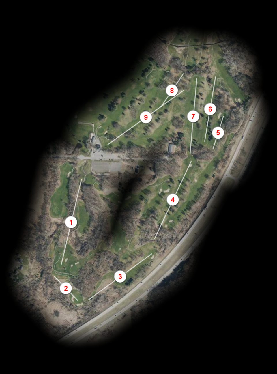 Red nine at Scott Lake Golf