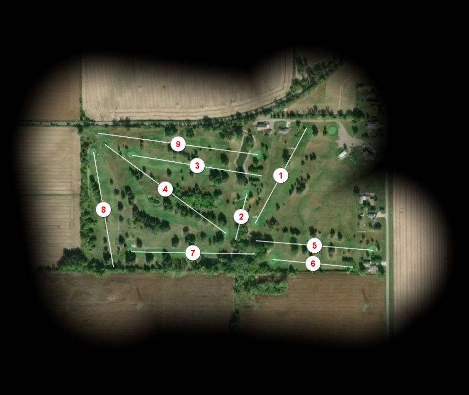 County Line Golf Course and Driving Range course overview