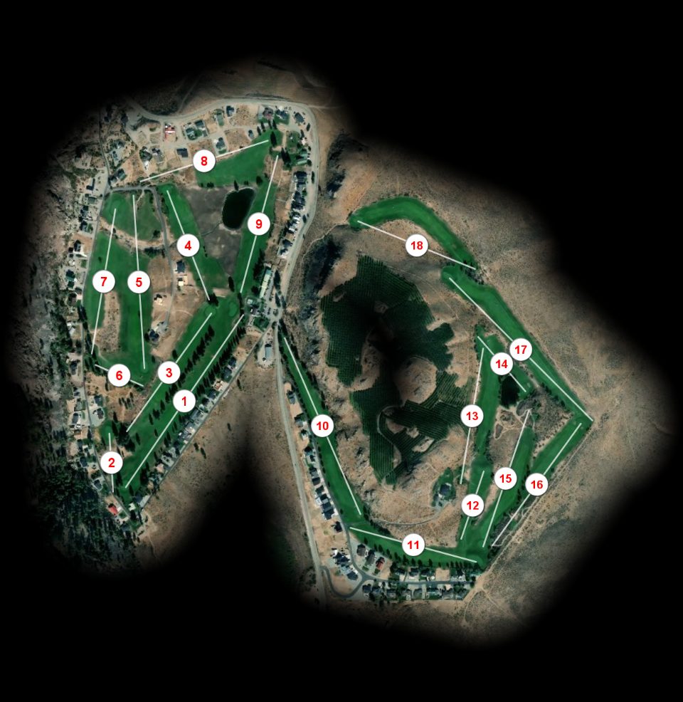 Alta Lake Golf Resort course overview