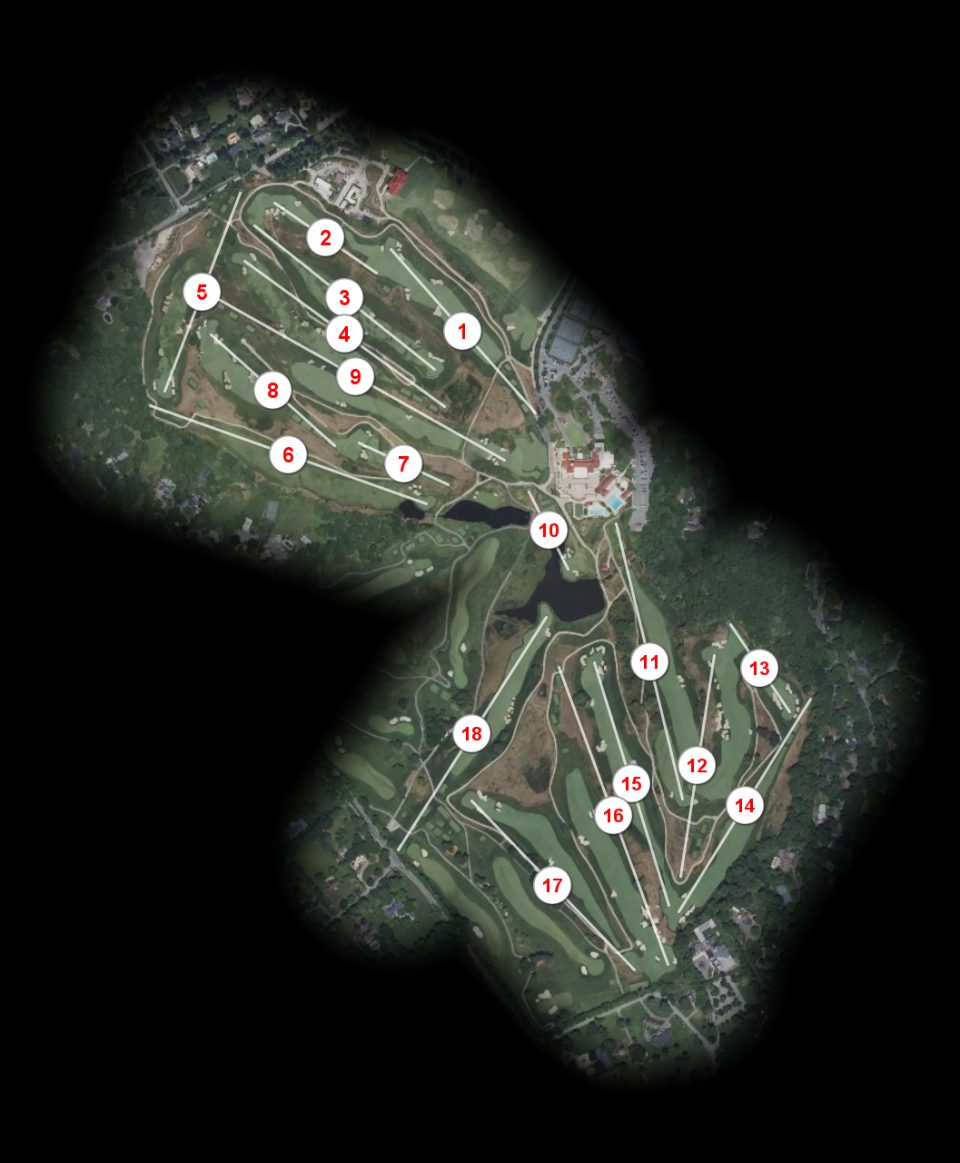 Congressional Country Club Blue course overview
