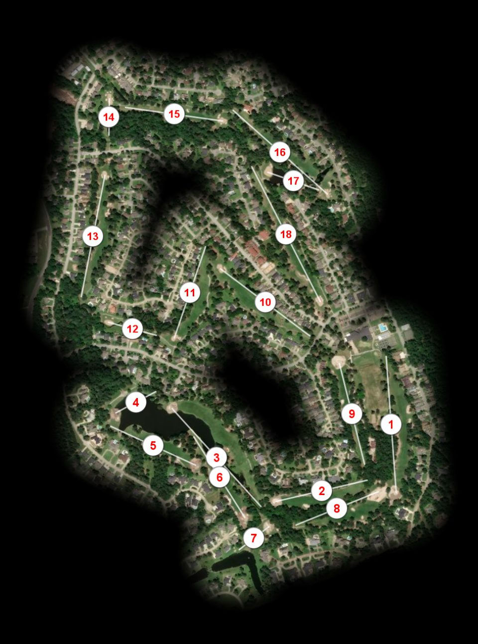 Crown Colony Country Club course overview