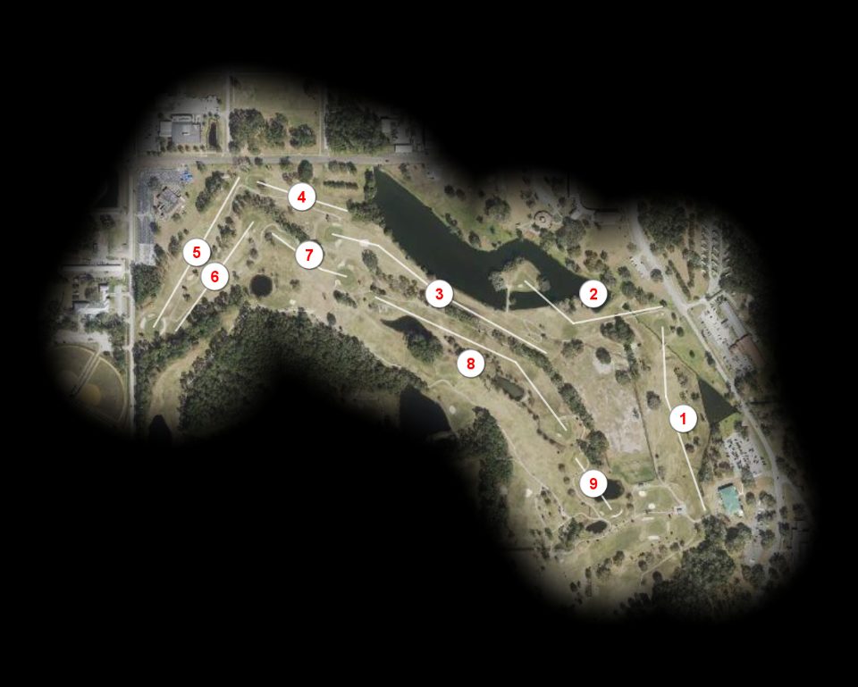 Blue nine at Casa Linda Oaks Golf Club