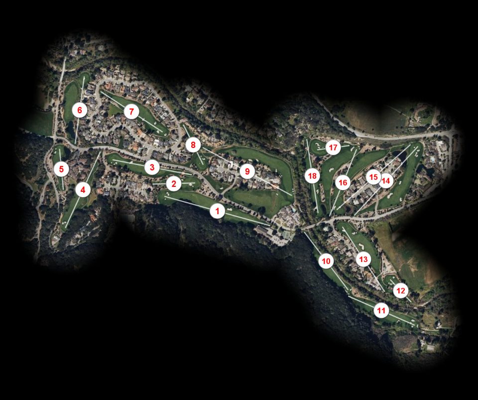 Quail Lodge Resort & Golf Club course overview