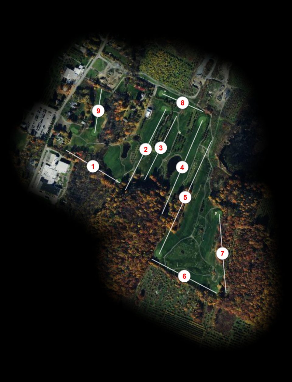East nine at Apple Greens Golf Course
