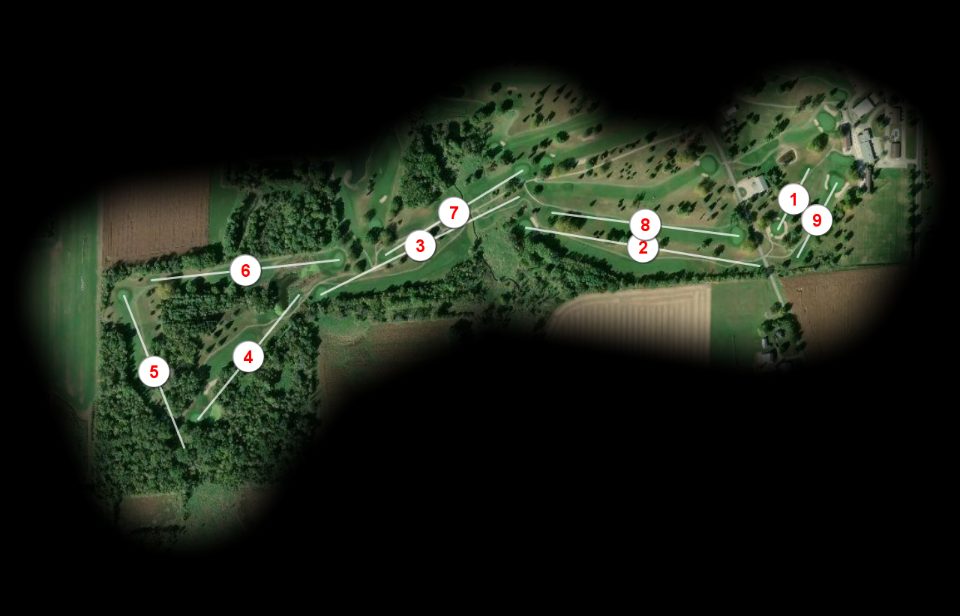 White nine at Coachmans Golf Resort