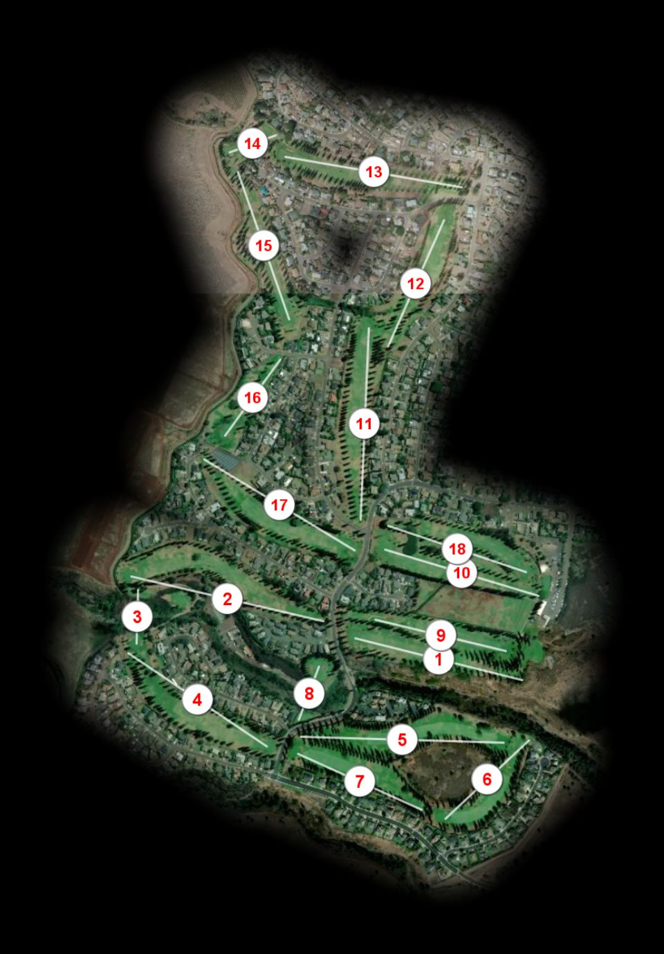 Pukalani Golf Club course overview