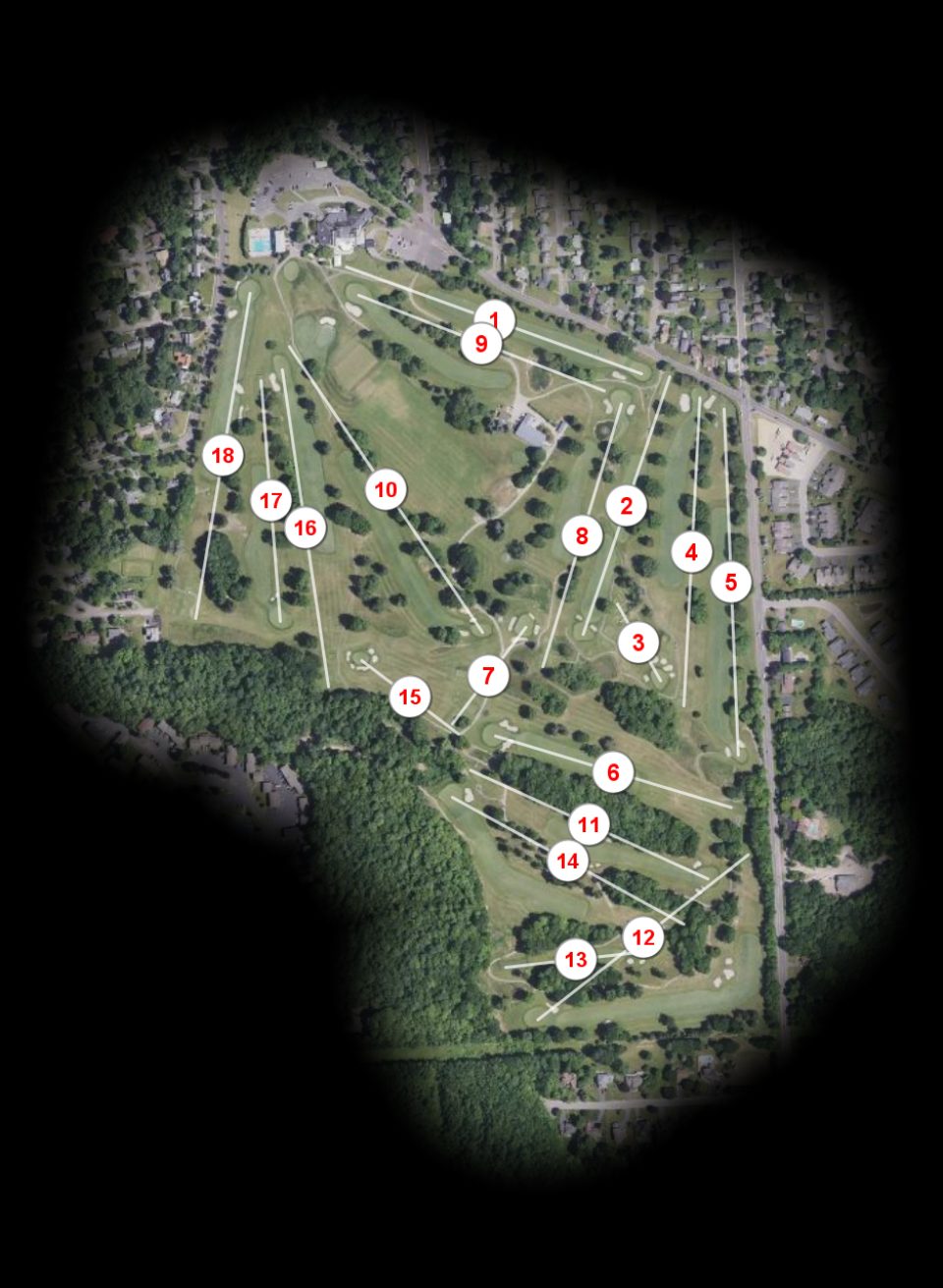 Bellevue Country Club course overview