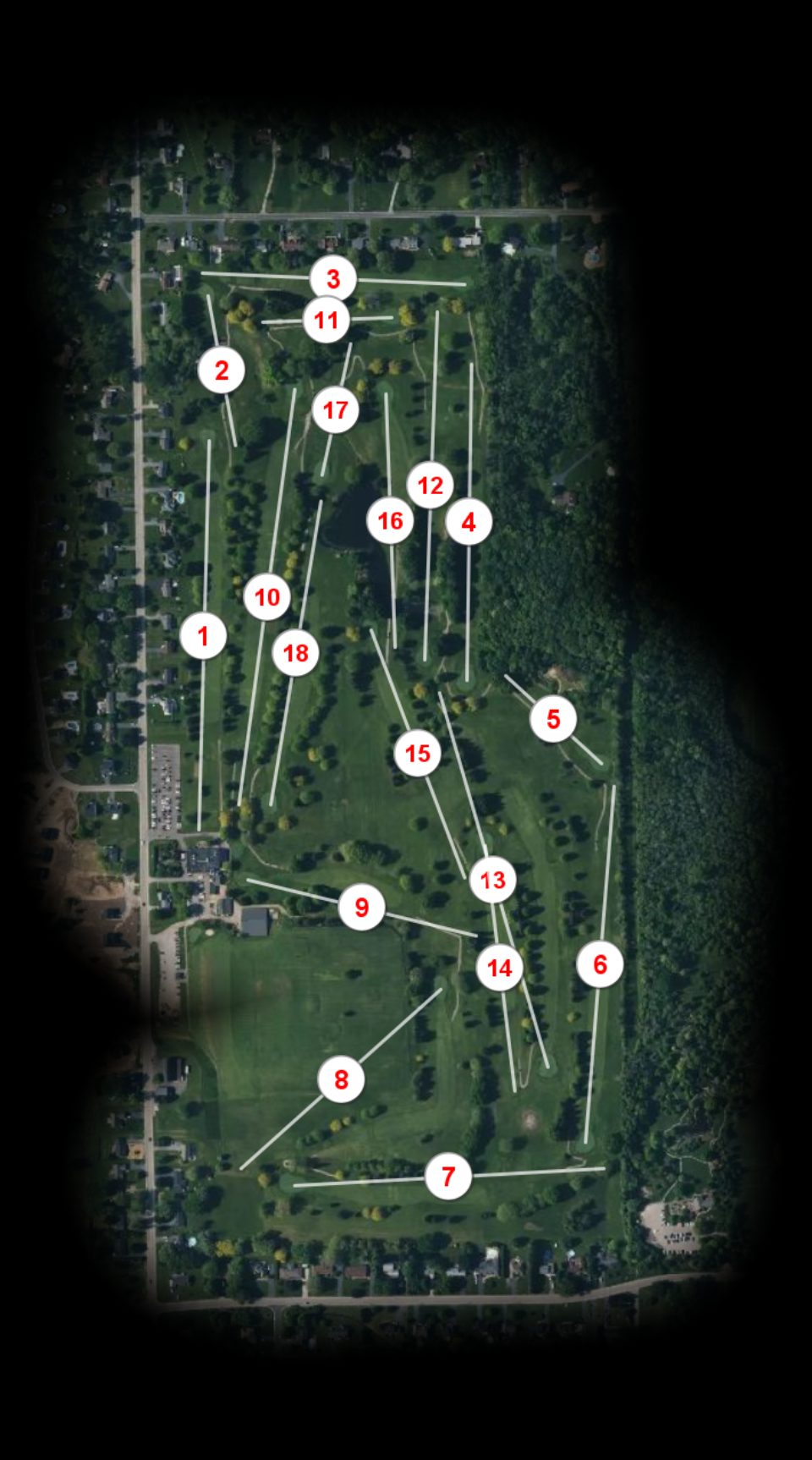 Webster Golf Club East course overview