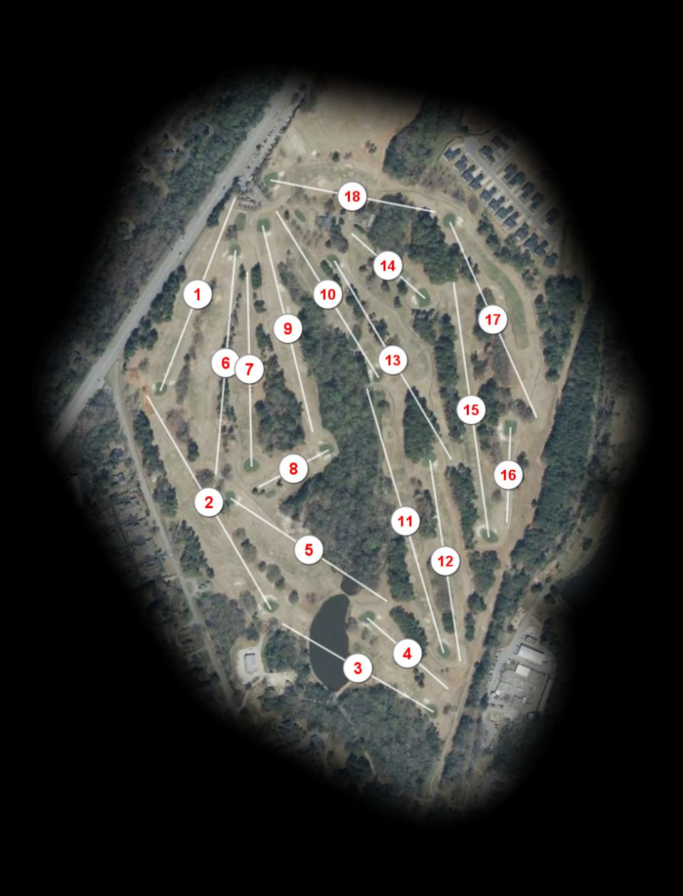 Furman University Golf Course course overview