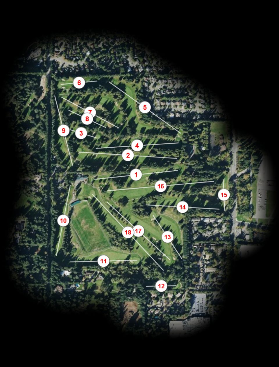 Bellevue Municipal Golf Club course overview