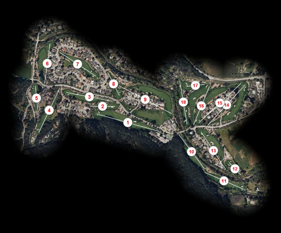 Quail Lodge & Golf Club Quail Lodge golf club course overview