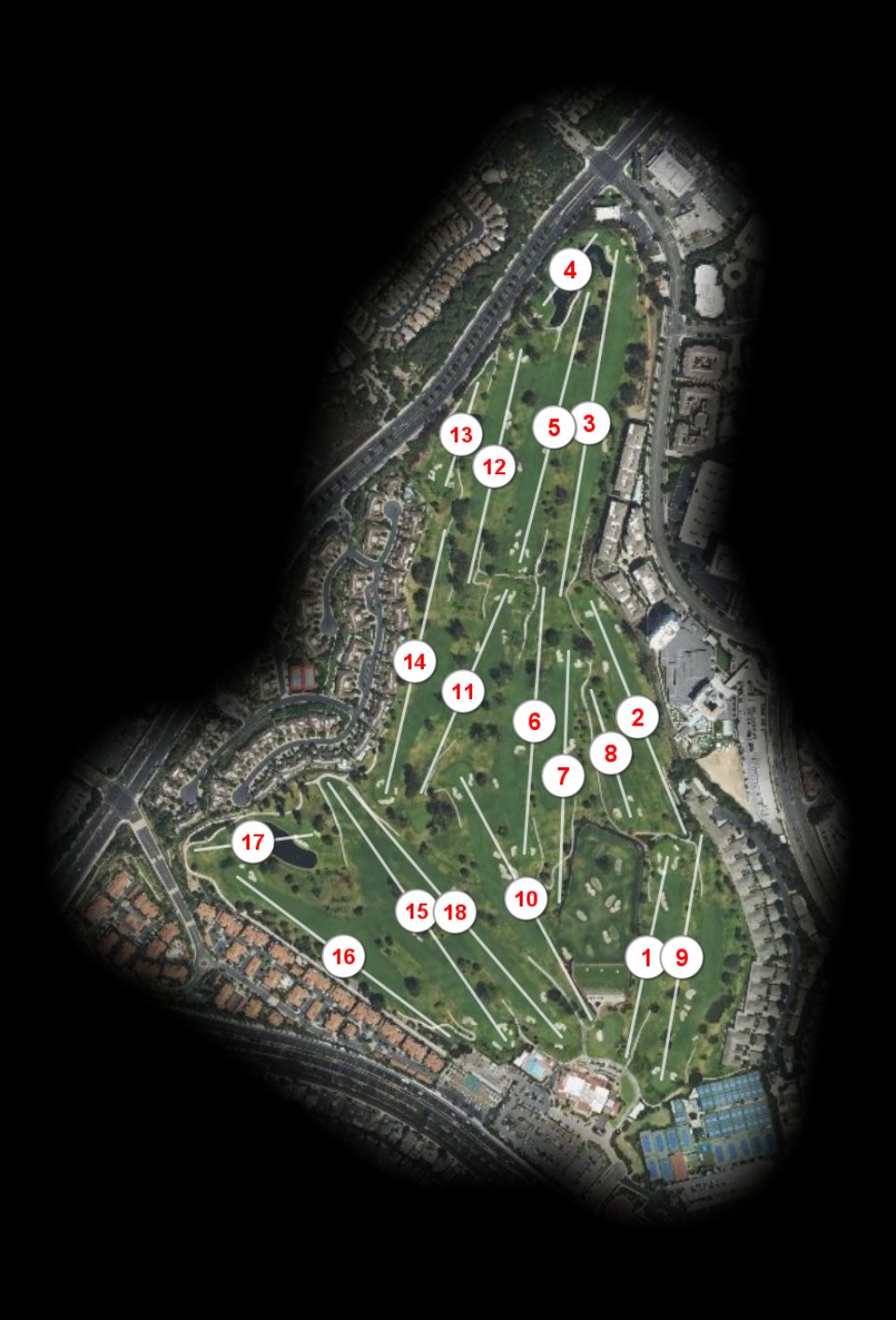 Newport Beach Country Club course overview