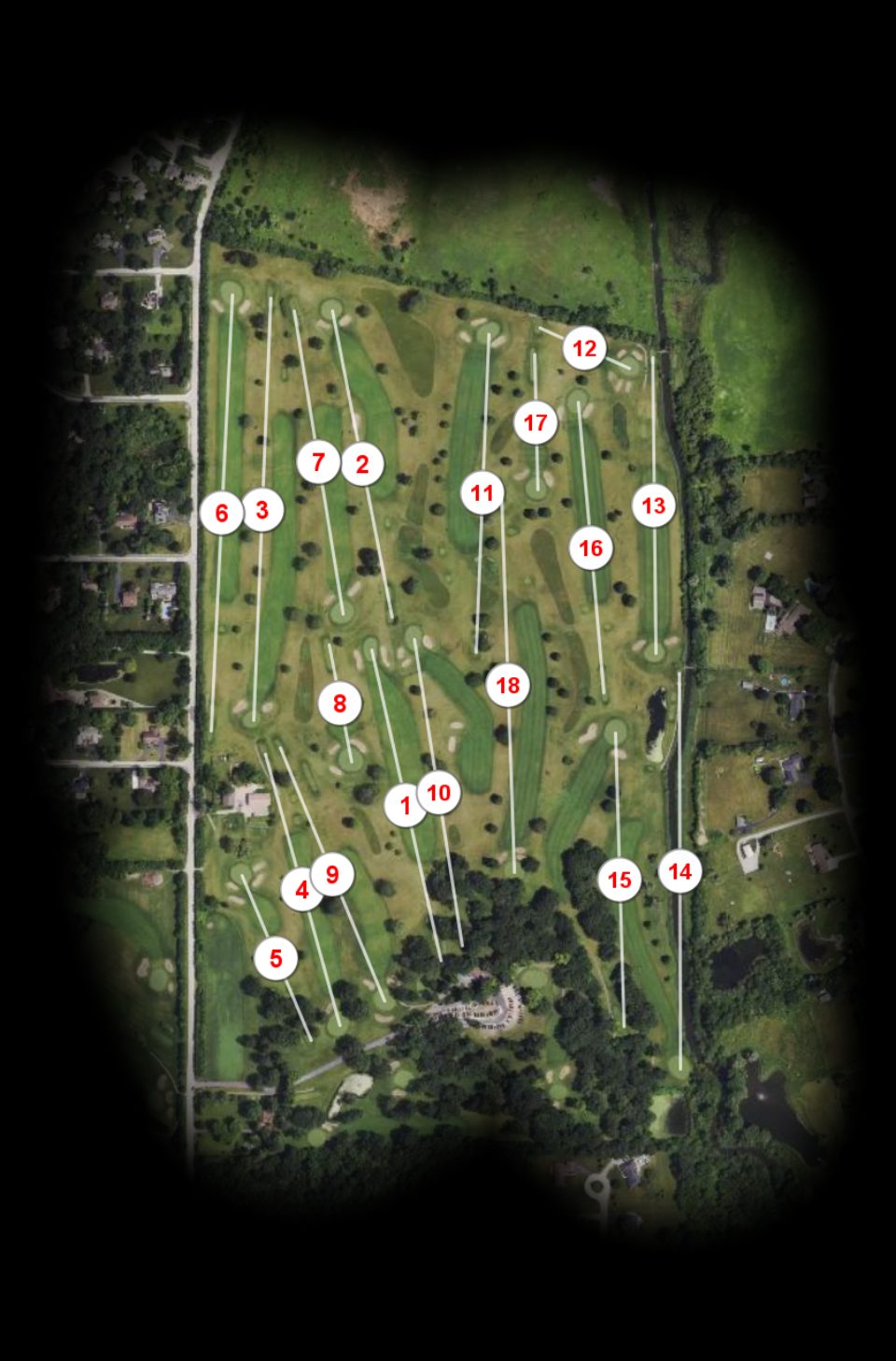 Old Wayne Golf Club Eighteen course overview