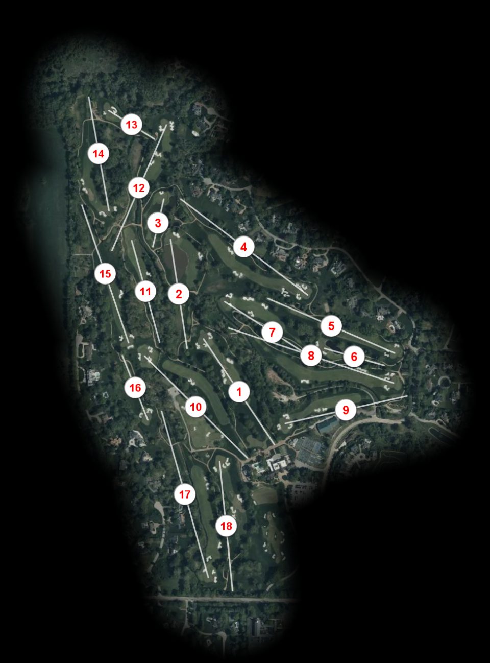 Bellerive Country Club course overview