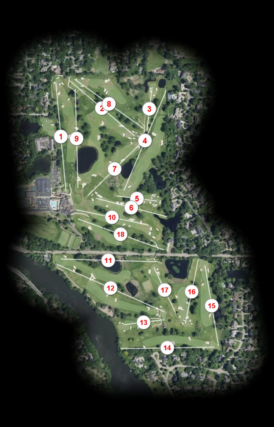 Interlachen Country Club course overview