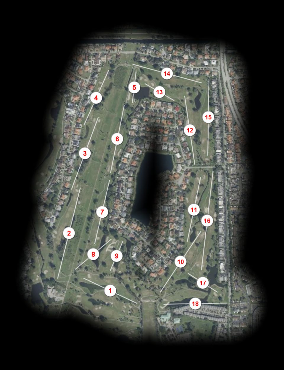 Country Club of Miami East course overview