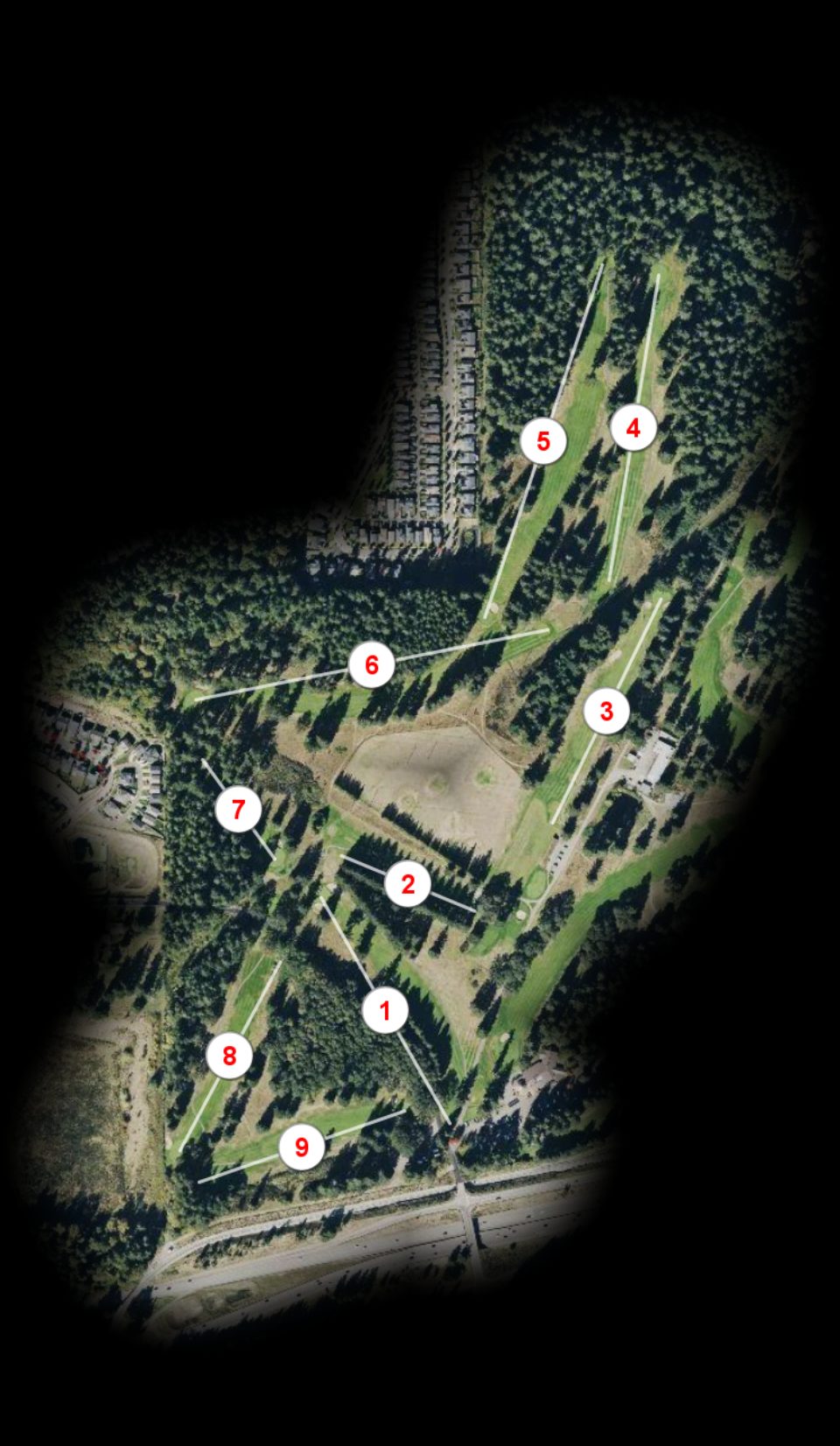 Green nine at Eagles Pride Golf Club