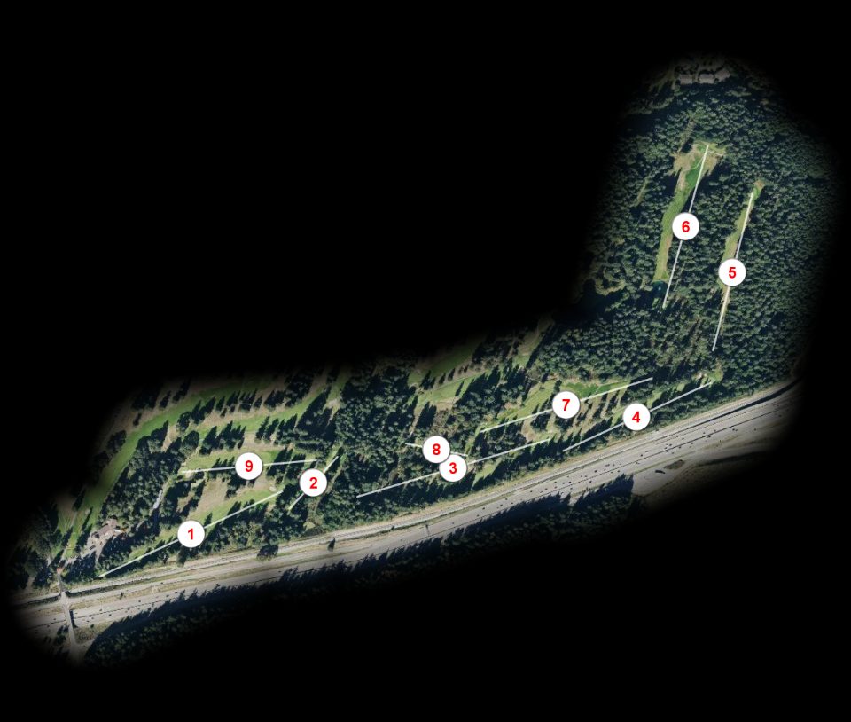 Red nine at Eagles Pride Golf Club