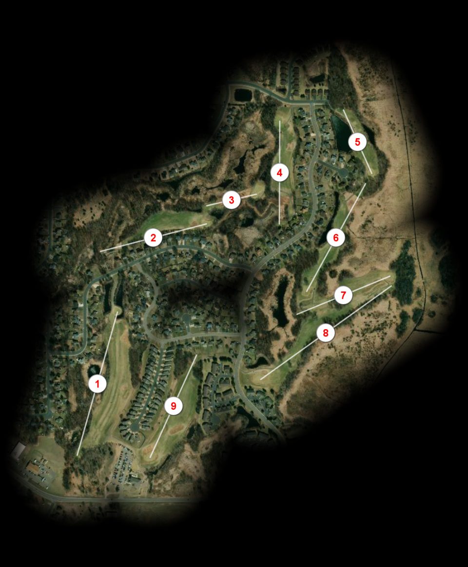 Red nine at The Ponds Golf Course