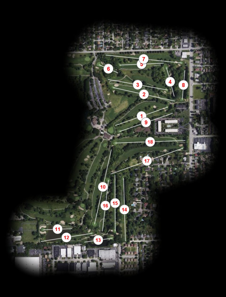 White Pines Golf Club East course overview