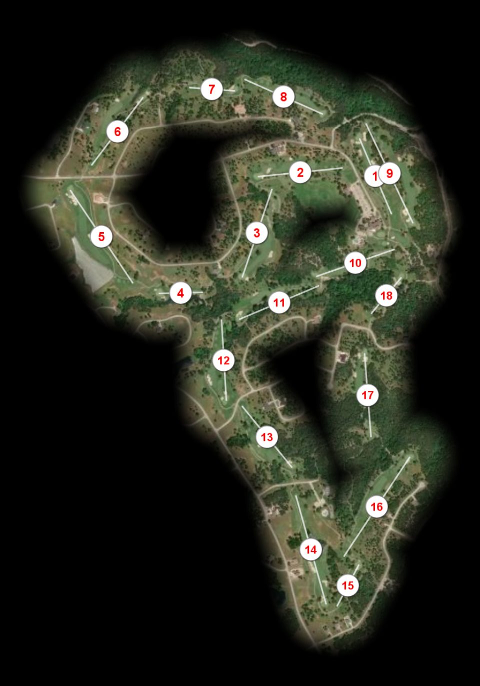 Retreat Country Club Clubhouse course overview