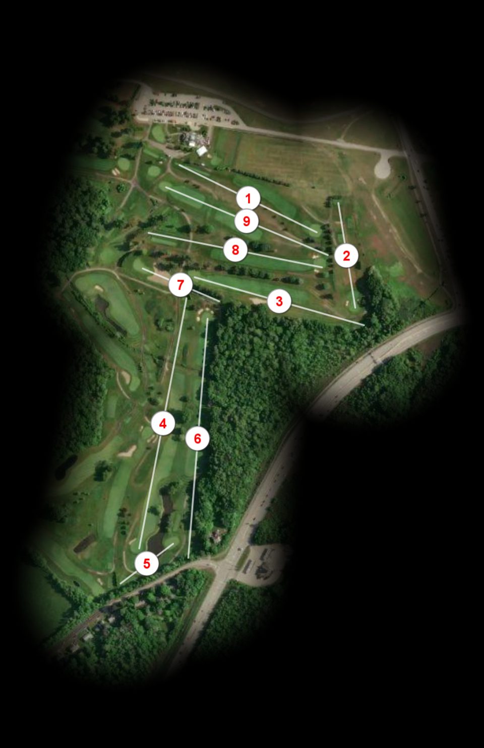 Back nine at Pease Golf Course