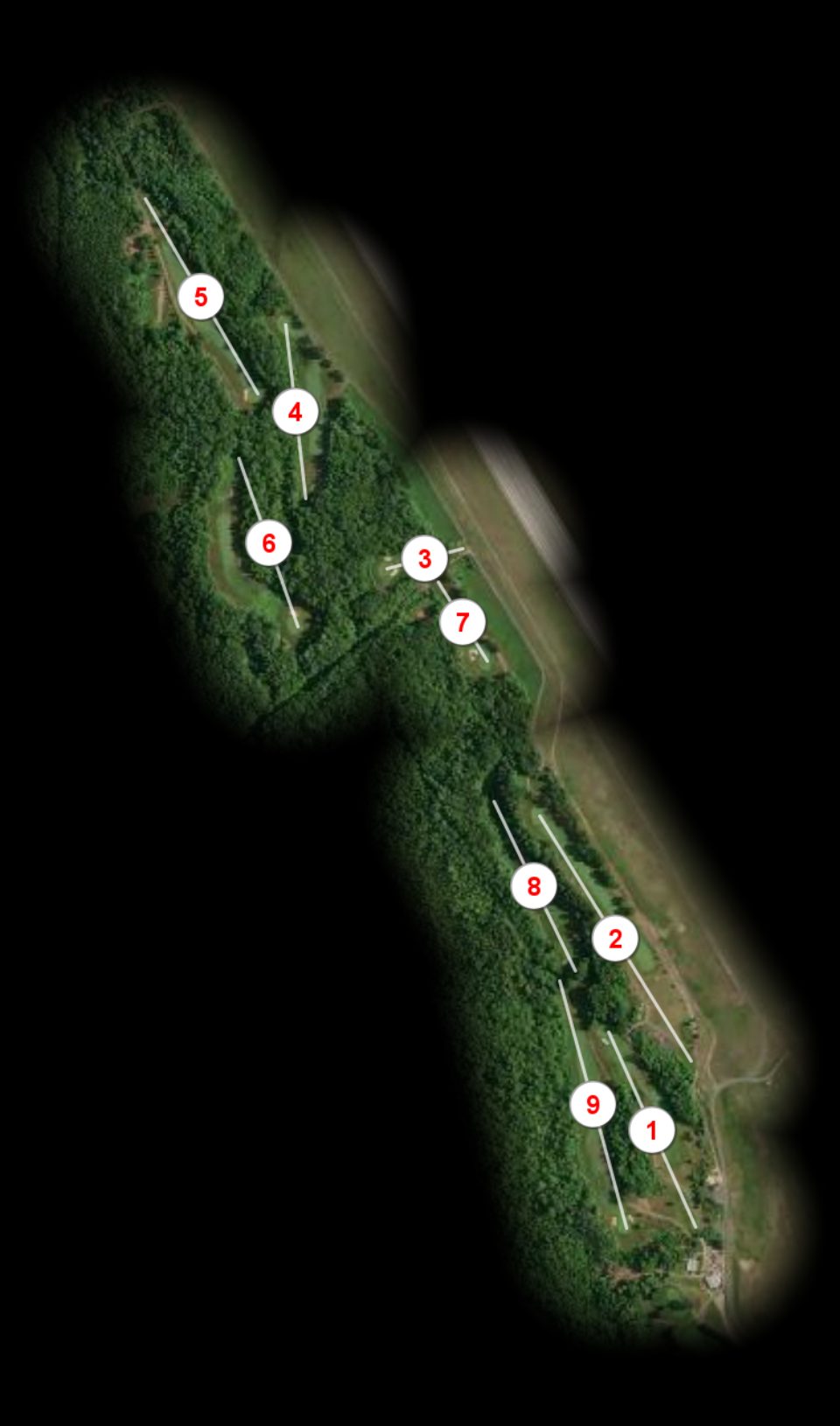 Blue nine at Pease Golf Course