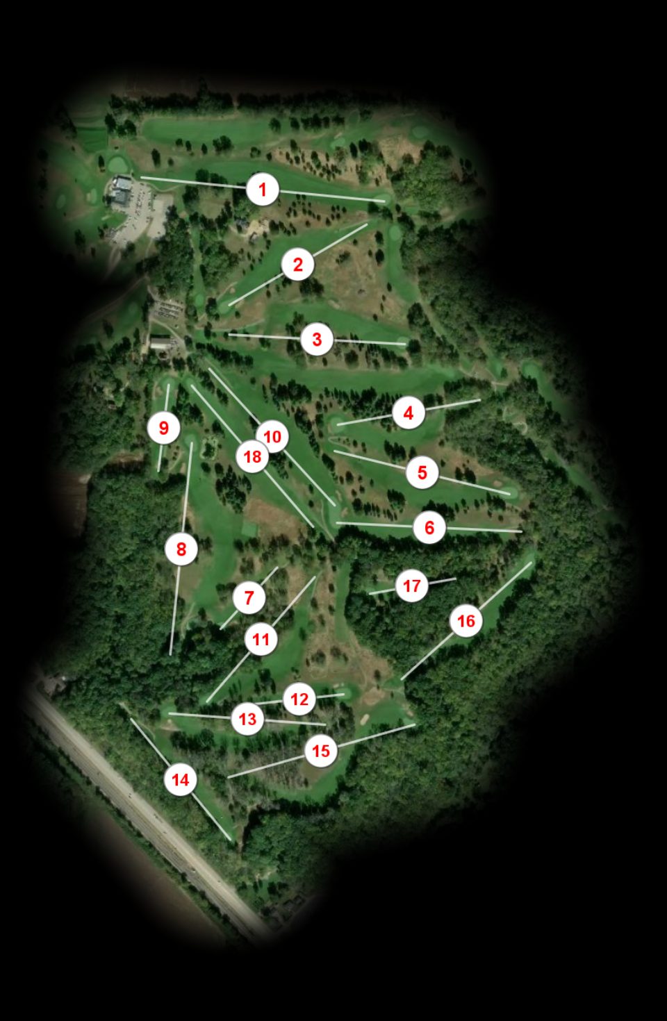 Lacoma Golf Club Blue course overview