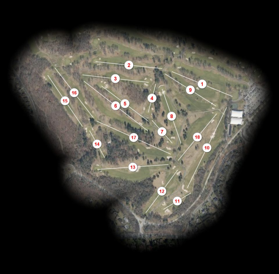 Bethpage NY State Park Yellow course overview