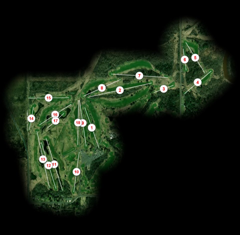 Nemadji Golf Course East/West course overview
