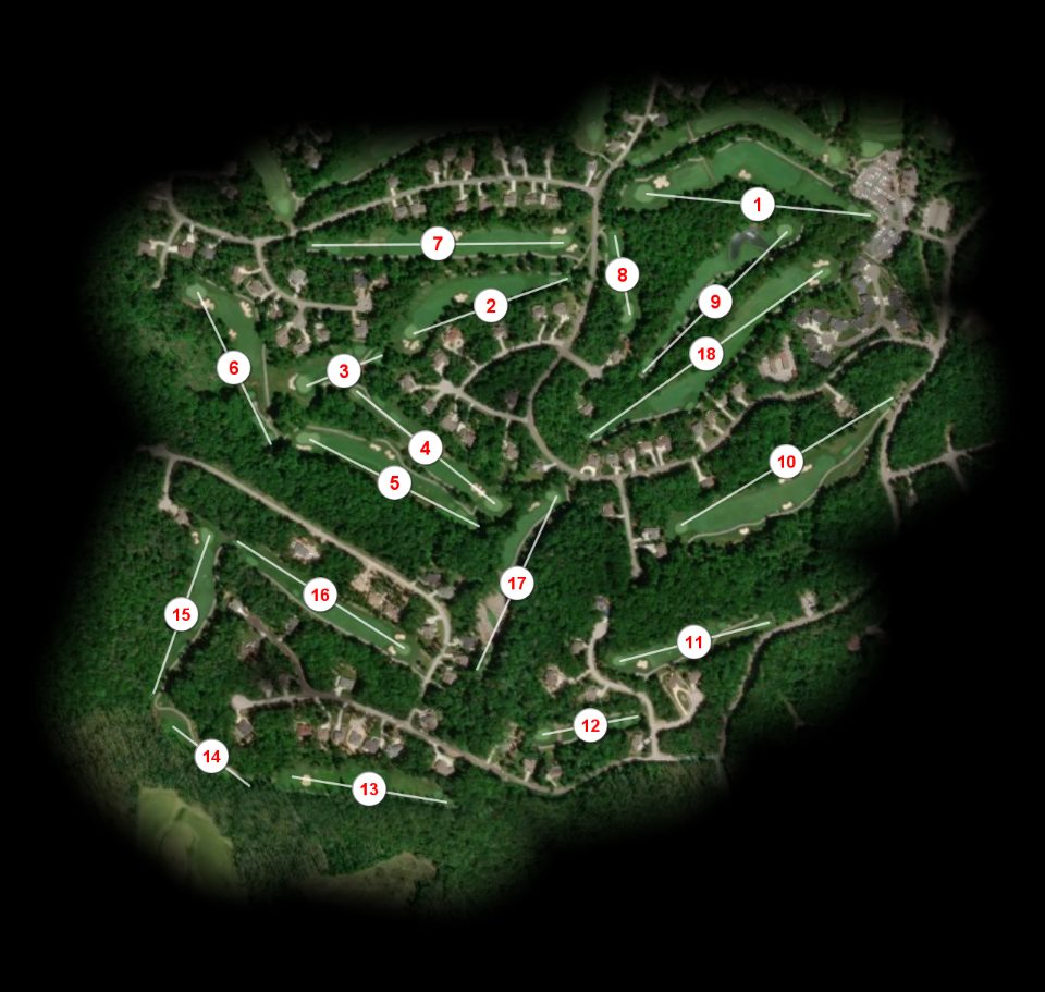 Heatherhurst Golf Club at Fairfield Glade Crag course overview