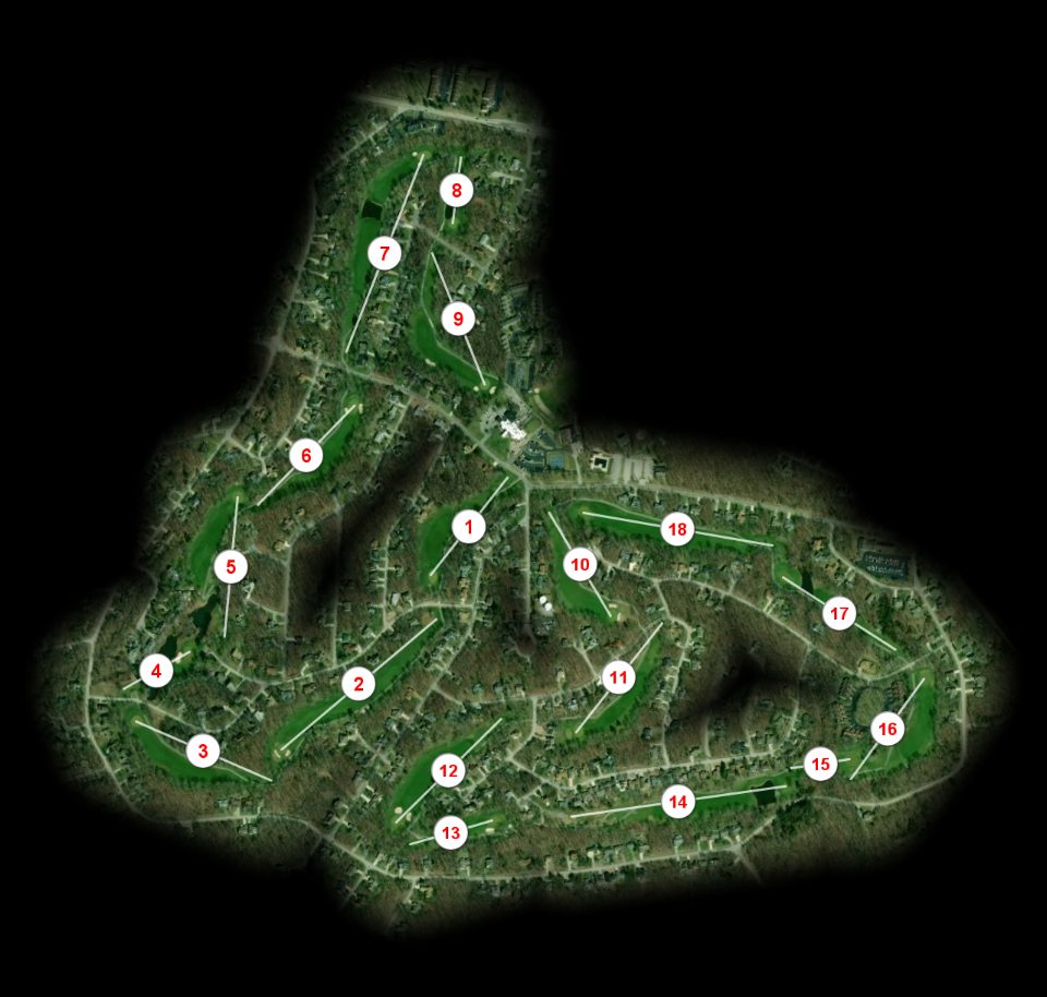 Druid Hills Country Club at Fairfield Glade course overview