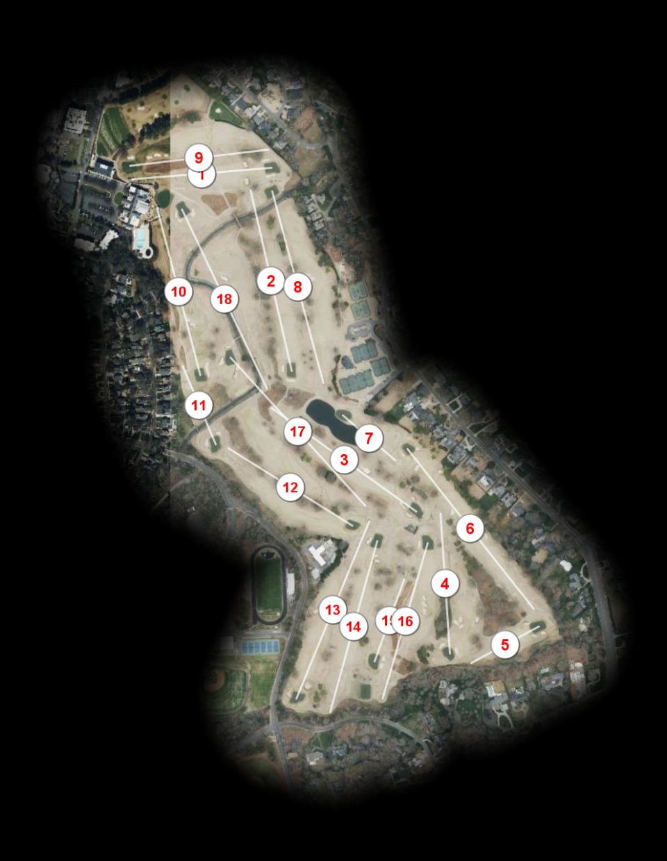 Myers Park Country Club course overview